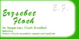 erzsebet floch business card
