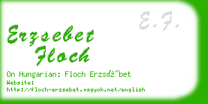 erzsebet floch business card